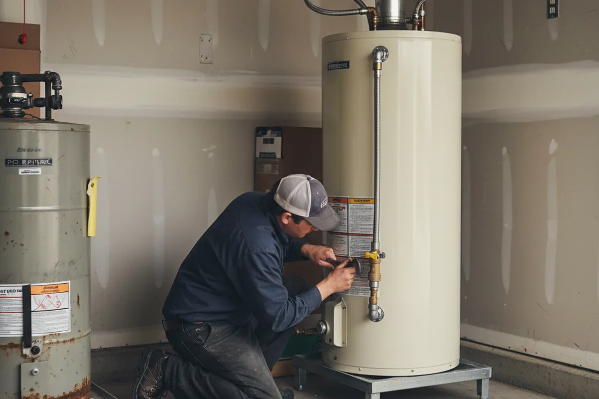 Water heater and shutoff valve replacement in Cleverdale
